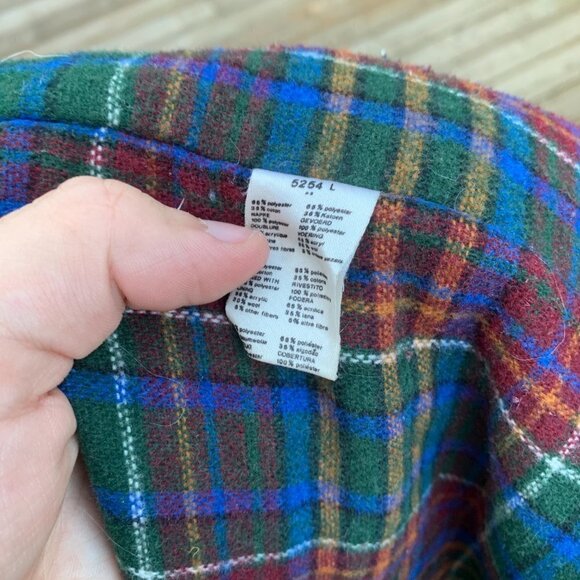 Vintage 1984 Lacoste Wool Lined Jacket Large Green - Picture 3 of 10